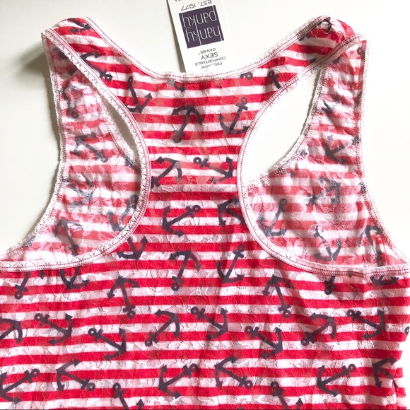 Hanky Panky Anchor Stripe Racerback Camisole Tank - Picture 5 of 8